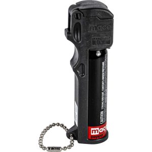 Mace Black Personal Pepper Spray with Keyring and Flip Top Actuator