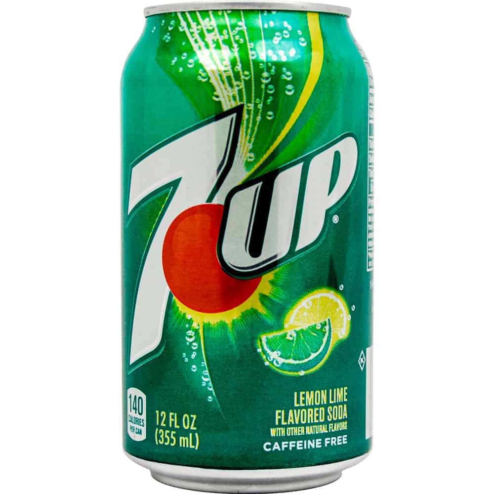 7 UP Lemon Lime Diversion Safe - Bottom Closed. This safe cleverly disguises as a common household soda, offering a discreet and secure storage solution for your valuables