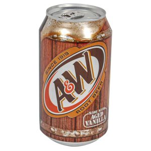 A&W Root Beer Diversion Safe - Bottom Closed. This safe cleverly disguises as a common household soda, offering a discreet and secure storage solution for your valuables