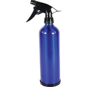 Blue 5 1/4" Spray Bottle Diversion Safe - Front Standing View. This safe discreetly conceals valuables within a common household item, specifically a spray bottle, providing a clever and out-of-sight storage solution