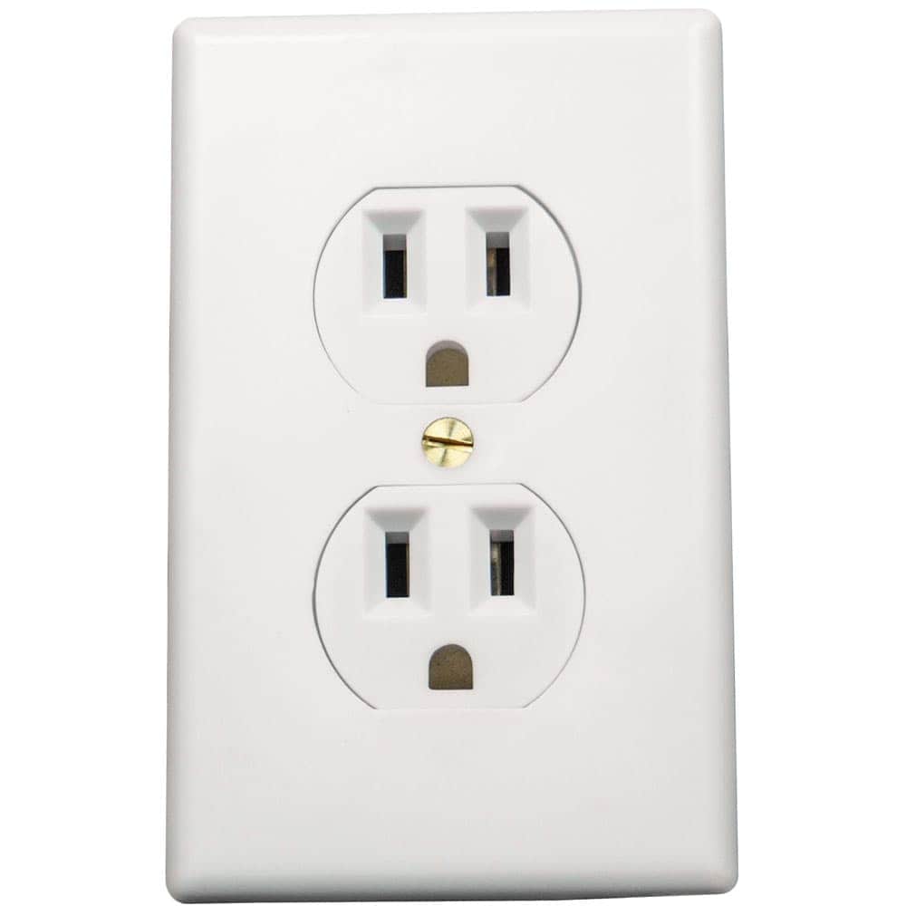Wall Socket Diversion Safe – Realistic Electrical Outlet Design, Hidden Compartment 2.1875" x 2" x 5", Easy Installation with Included Hardware, Home Security Concealment for Cash and Valuables