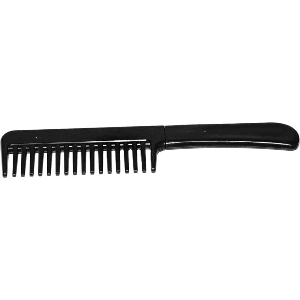 Black Comb with Knife Blade Covered