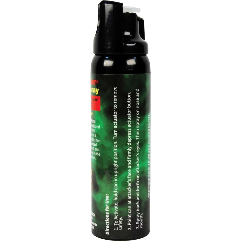 Pepper Shot 4 Ounce Fogger Spray Left Side View | Advanced Safety Tech Pepper Shot 4 Ounce Fogger Spray Left Side View Advanced Safety Tech Pepper Shot 4 Ounce Fogger Spray Left Side View