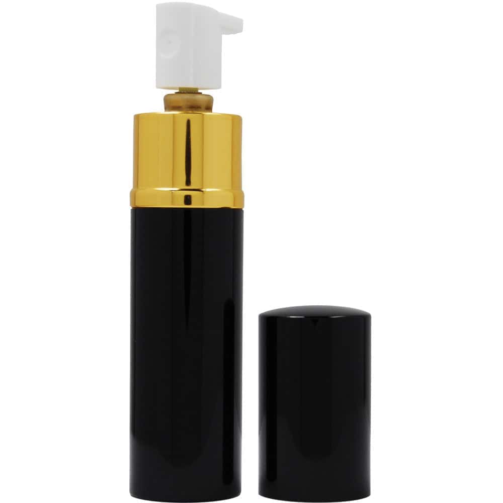 Pepper Shot Lipstick Pepper Spray ½ oz Disguised Design – 1.2% Major Capsaicinoids, 8.5% OC, 2 Million SHU, Stream Pattern, 6-8 Foot Range, 6-10 Bursts, UV Dye, Cap Safety, Made in USA