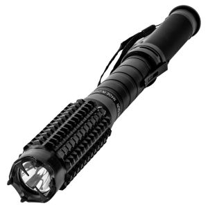 110 Million Volt Aluminum Bad Ass Stun Baton with Flashlight - Rechargeable