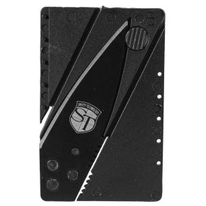 Black 2 3/4" Credit Card Foldable Knife