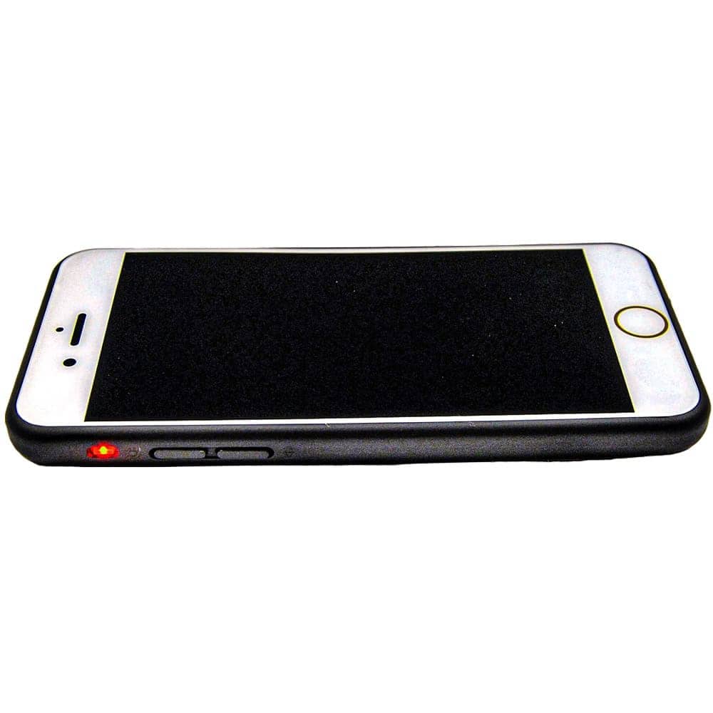 14 Million Volt Rechargeable Cell Phone Stun Gun with Flashlight Front Side View
