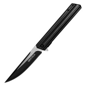Black 8.5″ Assisted Open Pocket Knife Open View