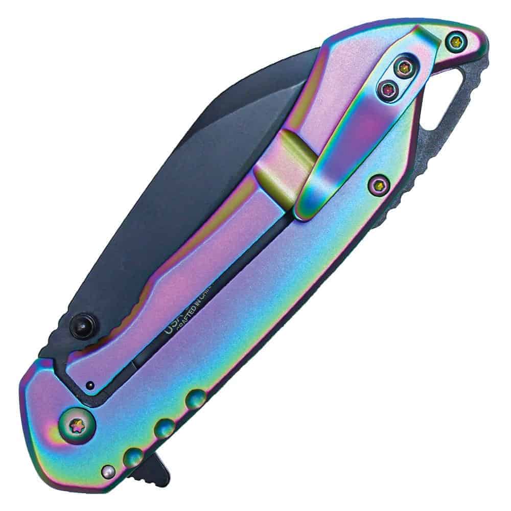 Plasma Assisted Folding Pocket Knife with Belt Clip