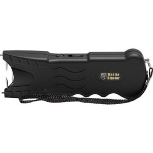 95 Million Volt Rechargeable Master Blaster Stun Gun with Flashlight Front View