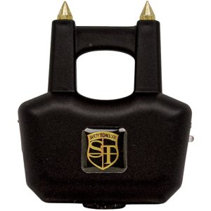 Black Spike 65 Million Volt Stun Gun with Palm Activation Front View