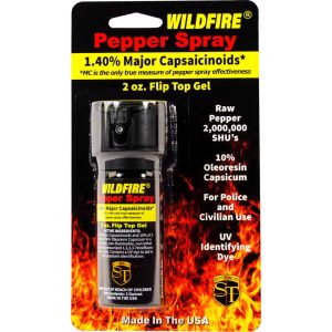 2 Ounce Wildfire Pepper Gel Front View in Retail Package