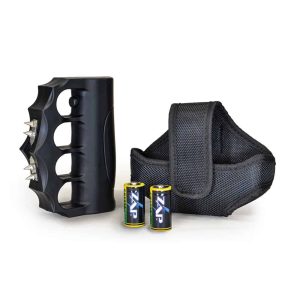 950,000 Volt ZAP Blast Knuckles Extreme Side View with Holster and Batteries